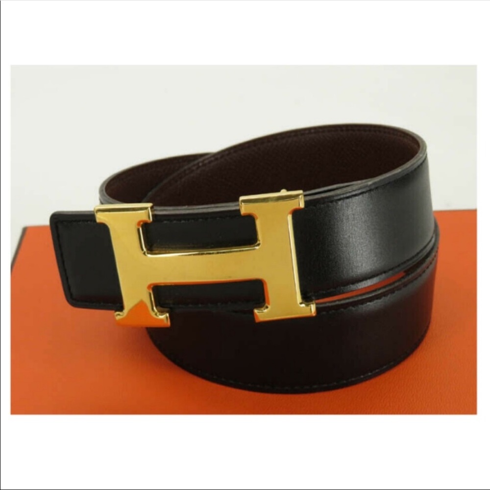 Authentic Hermès reversible belt